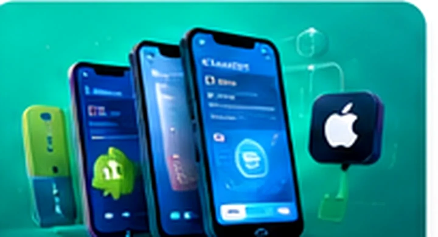 Android & iOS Apps digital solution illustration